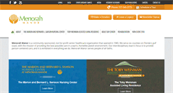 Desktop Screenshot of menorahmanor.org