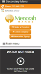 Mobile Screenshot of menorahmanor.org